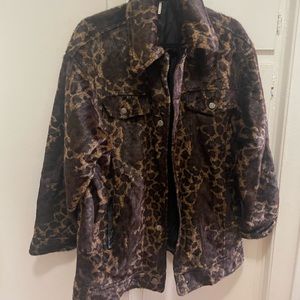 Leopard Trucker jacket